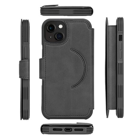 Coverzs Coverzs geschikt voor iPhone 14 Plus hoesje leer bookcase Magsafe (zwart) + ShieldCase screenprotector - beschermglas iPhone bescherming - iPhone case bescherm hoesje + Screenprotector Coverzs Coverzs geschikt voor iPhone 14 Plus hoesje leer bookcase Magsafe (zwart) + ShieldCase screenprotector - beschermglas iPhone bescherming - iPhone case bescherm hoesje + Screenprotector