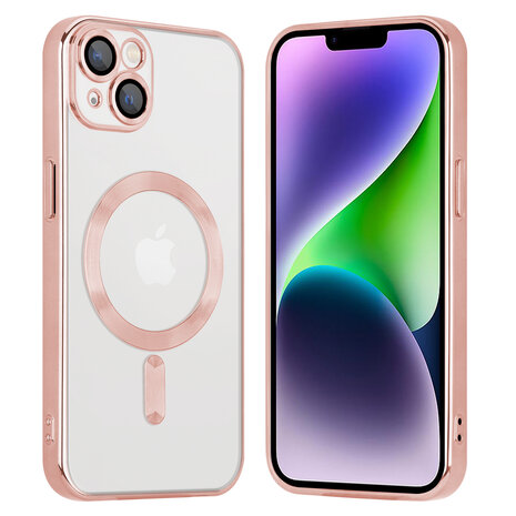 Coverzs Coverzs geschikt voor iPhone 14 Plus Magsafe hoesje met camera cover (roze) + ShieldCase screenprotector - beschermglas iPhone bescherming - iPhone case bescherm hoesje + Screenprotector Coverzs Coverzs geschikt voor iPhone 14 Plus Magsafe hoesje met camera cover (roze) + ShieldCase screenprotector - beschermglas iPhone bescherming - iPhone case bescherm hoesje + Screenprotector