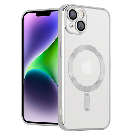 Coverzs Coverzs geschikt voor iPhone 14 Plus Magsafe hoesje met camera cover (zilver) + ShieldCase screenprotector - beschermglas iPhone bescherming - iPhone case bescherm hoesje + Screenprotector Coverzs Coverzs geschikt voor iPhone 14 Plus Magsafe hoesje met camera cover (zilver) + ShieldCase screenprotector - beschermglas iPhone bescherming - iPhone case bescherm hoesje + Screenprotector