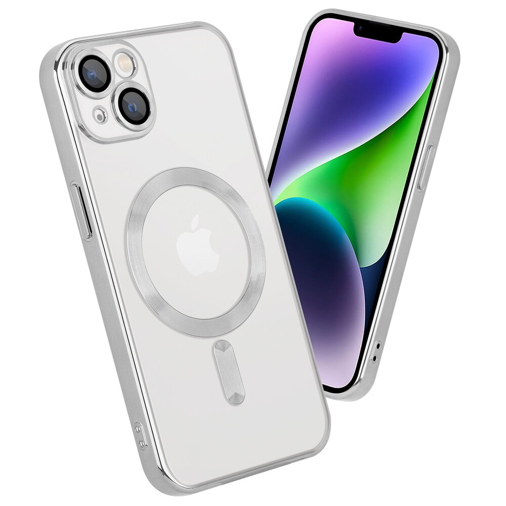 Coverzs Coverzs geschikt voor iPhone 14 Plus Magsafe hoesje met camera cover (zilver) + ShieldCase screenprotector - beschermglas iPhone bescherming - iPhone case bescherm hoesje + Screenprotector Coverzs Coverzs geschikt voor iPhone 14 Plus Magsafe hoesje met camera cover (zilver) + ShieldCase screenprotector - beschermglas iPhone bescherming - iPhone case bescherm hoesje + Screenprotector