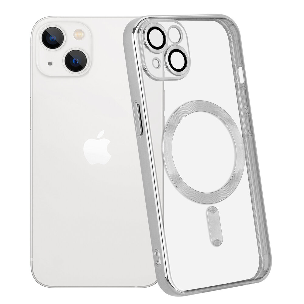 Coverzs Coverzs geschikt voor iPhone 14 Plus Magsafe hoesje met camera cover (zilver) + ShieldCase screenprotector - beschermglas iPhone bescherming - iPhone case bescherm hoesje + Screenprotector Coverzs Coverzs geschikt voor iPhone 14 Plus Magsafe hoesje met camera cover (zilver) + ShieldCase screenprotector - beschermglas iPhone bescherming - iPhone case bescherm hoesje + Screenprotector