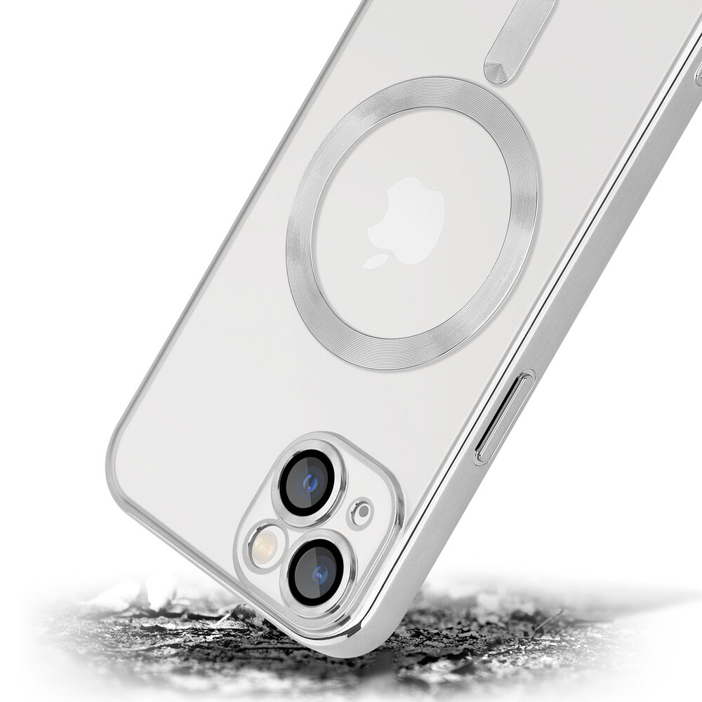 Coverzs Coverzs geschikt voor iPhone 14 Plus Magsafe hoesje met camera cover (zilver) + ShieldCase screenprotector - beschermglas iPhone bescherming - iPhone case bescherm hoesje + Screenprotector Coverzs Coverzs geschikt voor iPhone 14 Plus Magsafe hoesje met camera cover (zilver) + ShieldCase screenprotector - beschermglas iPhone bescherming - iPhone case bescherm hoesje + Screenprotector