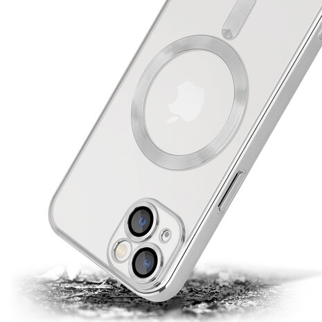 Coverzs Coverzs geschikt voor iPhone 14 Plus Magsafe hoesje met camera cover (zilver) + ShieldCase screenprotector - beschermglas iPhone bescherming - iPhone case bescherm hoesje + Screenprotector Coverzs Coverzs geschikt voor iPhone 14 Plus Magsafe hoesje met camera cover (zilver) + ShieldCase screenprotector - beschermglas iPhone bescherming - iPhone case bescherm hoesje + Screenprotector