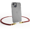 Coverzs Coverzs geschikt voor iPhone 14 Plus transparante case met koord (donkerrood) + ShieldCase screenprotector - beschermglas iPhone bescherming - iPhone case bescherm hoesje + Screenprotector Coverzs Coverzs geschikt voor iPhone 14 Plus transparante case met koord (donkerrood) + ShieldCase screenprotector - beschermglas iPhone bescherming - iPhone case bescherm hoesje + Screenprotector