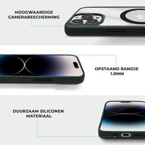 Coverzs Coverzs geschikt voor iPhone 14 Pro hoesje Magsafe mat (donkergroen) + ShieldCase screenprotector - beschermglas iPhone bescherming - iPhone case bescherm hoesje + Screenprotector Coverzs Coverzs geschikt voor iPhone 14 Pro hoesje Magsafe mat (donkergroen) + ShieldCase screenprotector - beschermglas iPhone bescherming - iPhone case bescherm hoesje + Screenprotector