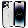 Coverzs Coverzs geschikt voor iPhone 14 Pro Max hoesje acryl rand mat (donkerblauw) + ShieldCase screenprotector - beschermglas iPhone bescherming - iPhone case bescherm hoesje + Screenprotector Coverzs Coverzs geschikt voor iPhone 14 Pro Max hoesje acryl rand mat (donkerblauw) + ShieldCase screenprotector - beschermglas iPhone bescherming - iPhone case bescherm hoesje + Screenprotector