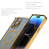 Coverzs Coverzs geschikt voor iPhone 14 Pro Max Magsafe hoesje met camera cover (goud) + ShieldCase screenprotector - beschermglas iPhone bescherming - iPhone case bescherm hoesje + Screenprotector Coverzs Coverzs geschikt voor iPhone 14 Pro Max Magsafe hoesje met camera cover (goud) + ShieldCase screenprotector - beschermglas iPhone bescherming - iPhone case bescherm hoesje + Screenprotector