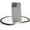 Coverzs Coverzs geschikt voor iPhone 14 Pro Max transparante case met koord (zwart/goud) + ShieldCase screenprotector - beschermglas iPhone bescherming - iPhone case bescherm hoesje + Screenprotector Coverzs Coverzs geschikt voor iPhone 14 Pro Max transparante case met koord (zwart/goud) + ShieldCase screenprotector - beschermglas iPhone bescherming - iPhone case bescherm hoesje + Screenprotector