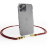 Coverzs Coverzs geschikt voor iPhone 14 Pro transparante case met koord (donkerrood) + ShieldCase screenprotector - beschermglas iPhone bescherming - iPhone case bescherm hoesje + Screenprotector Coverzs Coverzs geschikt voor iPhone 14 Pro transparante case met koord (donkerrood) + ShieldCase screenprotector - beschermglas iPhone bescherming - iPhone case bescherm hoesje + Screenprotector