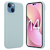 Coverzs Coverzs Luxe Liquid Silicone case geschikt voor iPhone 14 (grijsblauw) + ShieldCase screenprotector - beschermglas iPhone bescherming - iPhone case bescherm hoesje + Screenprotector Coverzs Coverzs Luxe Liquid Silicone case geschikt voor iPhone 14 (grijsblauw) + ShieldCase screenprotector - beschermglas iPhone bescherming - iPhone case bescherm hoesje + Screenprotector