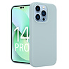 Coverzs Coverzs Luxe Liquid Silicone case geschikt voor iPhone 14 Pro (grijsblauw) + ShieldCase screenprotector - beschermglas iPhone bescherming - iPhone case bescherm hoesje + Screenprotector Coverzs Coverzs Luxe Liquid Silicone case geschikt voor iPhone 14 Pro (grijsblauw) + ShieldCase screenprotector - beschermglas iPhone bescherming - iPhone case bescherm hoesje + Screenprotector