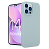 Coverzs Coverzs Luxe Liquid Silicone case geschikt voor iPhone 14 Pro Max (grijsblauw) + ShieldCase screenprotector - beschermglas iPhone bescherming - iPhone case bescherm hoesje + Screenprotector Coverzs Coverzs Luxe Liquid Silicone case geschikt voor iPhone 14 Pro Max (grijsblauw) + ShieldCase screenprotector - beschermglas iPhone bescherming - iPhone case bescherm hoesje + Screenprotector