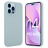 Coverzs Coverzs Luxe Liquid Silicone case geschikt voor iPhone 14 Pro Max (grijsblauw) + ShieldCase screenprotector - beschermglas iPhone bescherming - iPhone case bescherm hoesje + Screenprotector Coverzs Coverzs Luxe Liquid Silicone case geschikt voor iPhone 14 Pro Max (grijsblauw) + ShieldCase screenprotector - beschermglas iPhone bescherming - iPhone case bescherm hoesje + Screenprotector