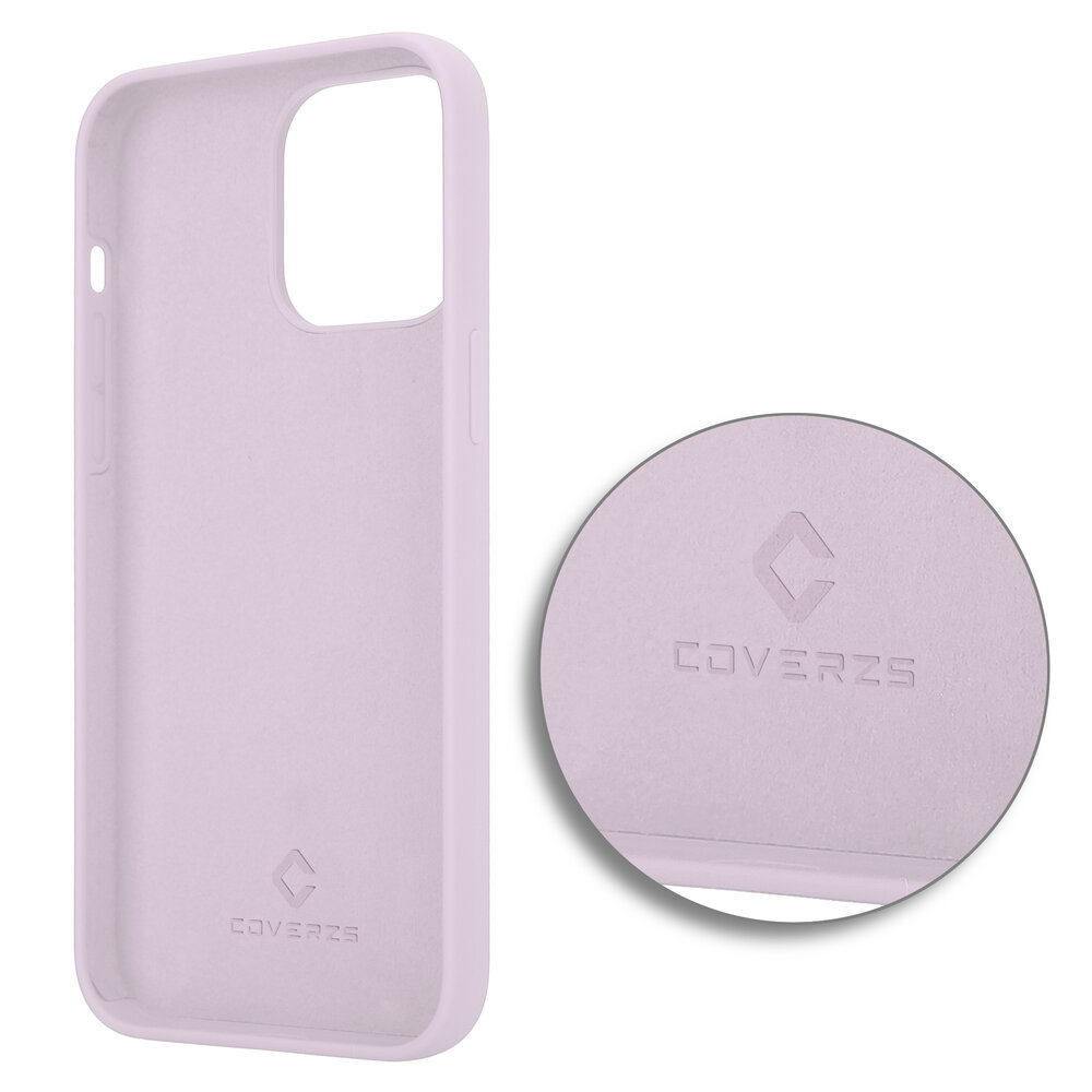 Coverzs Coverzs Luxe Liquid Silicone case geschikt voor iPhone 14 Pro Max (roze) + ShieldCase screenprotector - beschermglas iPhone bescherming - iPhone case bescherm hoesje + Screenprotector