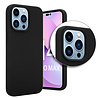 Coverzs Coverzs Luxe Liquid Silicone case geschikt voor iPhone 14 Pro Max (zwart) + ShieldCase screenprotector - beschermglas iPhone bescherming - iPhone case bescherm hoesje + Screenprotector Coverzs Coverzs Luxe Liquid Silicone case geschikt voor iPhone 14 Pro Max (zwart) + ShieldCase screenprotector - beschermglas iPhone bescherming - iPhone case bescherm hoesje + Screenprotector