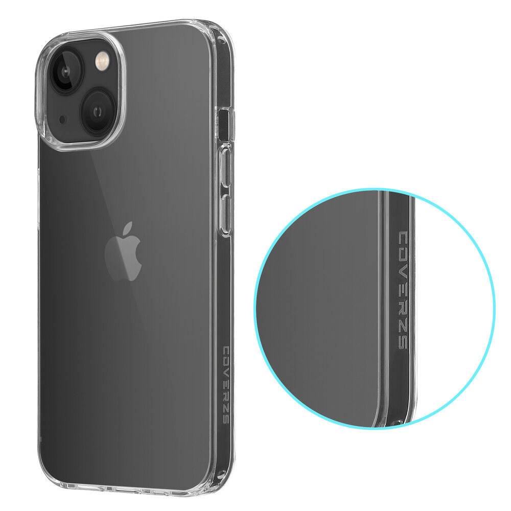 Coverzs Coverzs Luxe Shock case geschikt voor iPhone 14 (transparant) + ShieldCase screenprotector - beschermglas iPhone bescherming - iPhone case bescherm hoesje + Screenprotector Coverzs Coverzs Luxe Shock case geschikt voor iPhone 14 (transparant) + ShieldCase screenprotector - beschermglas iPhone bescherming - iPhone case bescherm hoesje + Screenprotector