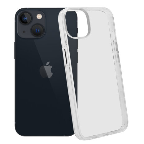 Coverzs Coverzs Luxe Shock case geschikt voor iPhone 14 Plus (transparant)  + ShieldCase screenprotector - beschermglas iPhone bescherming - iPhone case bescherm hoesje + Screenprotector