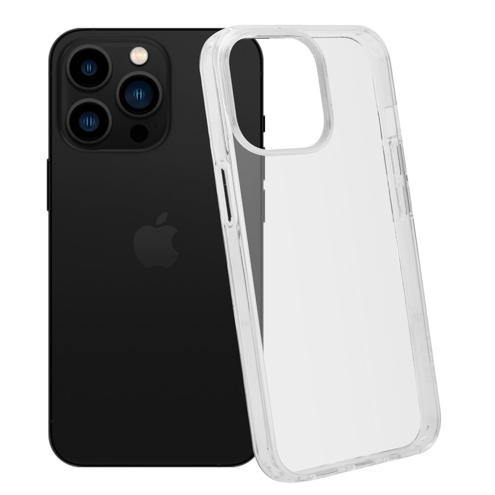 Coverzs Coverzs Luxe Shock case geschikt voor iPhone 14 Pro (transparant)  + ShieldCase screenprotector - beschermglas iPhone bescherming - iPhone case bescherm hoesje + Screenprotector