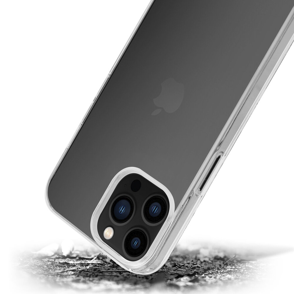 Coverzs Coverzs Luxe Shock case geschikt voor iPhone 14 Pro Max (transparant)  + ShieldCase screenprotector - beschermglas iPhone bescherming - iPhone case bescherm hoesje + Screenprotector