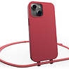 Coverzs Coverzs Silicone case met koord geschikt voor iPhone 14 (rood) + ShieldCase screenprotector - beschermglas iPhone bescherming - iPhone case bescherm hoesje + Screenprotector Coverzs Coverzs Silicone case met koord geschikt voor iPhone 14 (rood) + ShieldCase screenprotector - beschermglas iPhone bescherming - iPhone case bescherm hoesje + Screenprotector