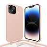Coverzs Coverzs Silicone case met koord geschikt voor iPhone 14 (roze) + ShieldCase screenprotector - beschermglas iPhone bescherming - iPhone case bescherm hoesje + Screenprotector Coverzs Coverzs Silicone case met koord geschikt voor iPhone 14 (roze) + ShieldCase screenprotector - beschermglas iPhone bescherming - iPhone case bescherm hoesje + Screenprotector