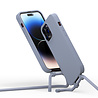 Coverzs Coverzs Silicone case met koord geschikt voor iPhone 14 Pro (blauw) + ShieldCase screenprotector - beschermglas iPhone bescherming - iPhone case bescherm hoesje + Screenprotector Coverzs Coverzs Silicone case met koord geschikt voor iPhone 14 Pro (blauw) + ShieldCase screenprotector - beschermglas iPhone bescherming - iPhone case bescherm hoesje + Screenprotector