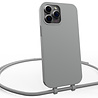 Coverzs Coverzs Silicone case met koord geschikt voor iPhone 14 Pro (grijs) + ShieldCase screenprotector - beschermglas iPhone bescherming - iPhone case bescherm hoesje + Screenprotector Coverzs Coverzs Silicone case met koord geschikt voor iPhone 14 Pro (grijs) + ShieldCase screenprotector - beschermglas iPhone bescherming - iPhone case bescherm hoesje + Screenprotector