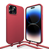 Coverzs Coverzs Silicone case met koord geschikt voor iPhone 14 Pro (rood) + ShieldCase screenprotector - beschermglas iPhone bescherming - iPhone case bescherm hoesje + Screenprotector Coverzs Coverzs Silicone case met koord geschikt voor iPhone 14 Pro (rood) + ShieldCase screenprotector - beschermglas iPhone bescherming - iPhone case bescherm hoesje + Screenprotector