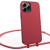 Coverzs Coverzs Silicone case met koord geschikt voor iPhone 14 Pro (rood) + ShieldCase screenprotector - beschermglas iPhone bescherming - iPhone case bescherm hoesje + Screenprotector Coverzs Coverzs Silicone case met koord geschikt voor iPhone 14 Pro (rood) + ShieldCase screenprotector - beschermglas iPhone bescherming - iPhone case bescherm hoesje + Screenprotector