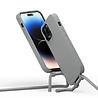 Coverzs Coverzs Silicone case met koord geschikt voor iPhone 14 Pro Max (grijs) + ShieldCase screenprotector - beschermglas iPhone bescherming - iPhone case bescherm hoesje + Screenprotector Coverzs Coverzs Silicone case met koord geschikt voor iPhone 14 Pro Max (grijs) + ShieldCase screenprotector - beschermglas iPhone bescherming - iPhone case bescherm hoesje + Screenprotector