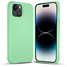 Coverzs Coverzs Solid silicone case geschikt voor iPhone 14 (mint) + ShieldCase screenprotector - beschermglas iPhone bescherming - iPhone case bescherm hoesje + Screenprotector Coverzs Coverzs Solid silicone case geschikt voor iPhone 14 (mint) + ShieldCase screenprotector - beschermglas iPhone bescherming - iPhone case bescherm hoesje + Screenprotector