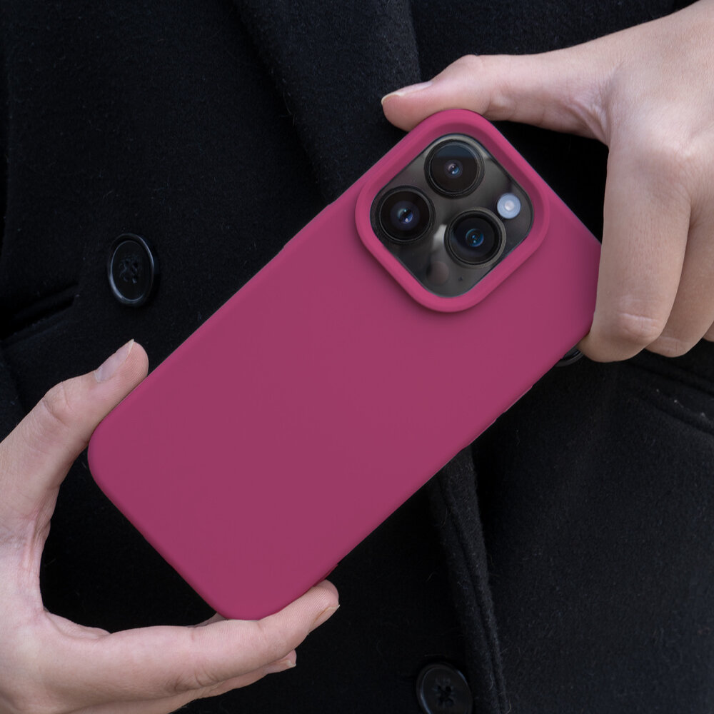 Coverzs Coverzs Solid silicone case geschikt voor iPhone 14 Pro Max (rosé) + ShieldCase screenprotector - beschermglas iPhone bescherming - iPhone case bescherm hoesje + Screenprotector