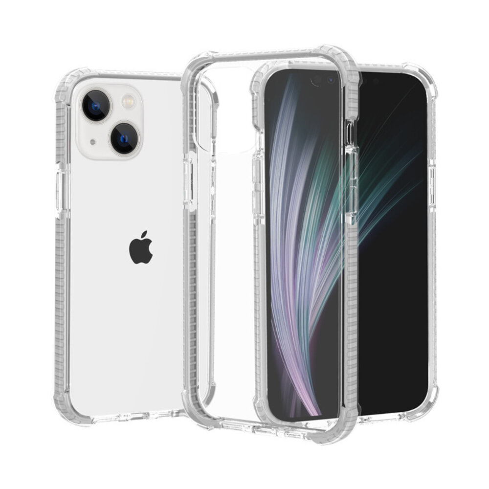 Shieldcase ShieldCase Bumper shock case geschikt voor iPhone 14 Plus (wit)  + ShieldCase screenprotector - beschermglas iPhone bescherming - iPhone case bescherm hoesje + Screenprotector