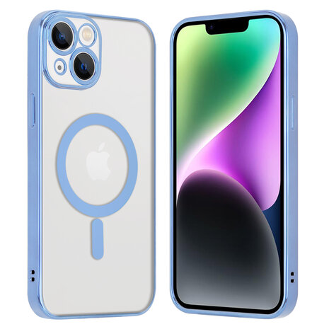 Shieldcase ShieldCase geschikt voor iPhone 14 hoesje transparant Magsafe metal coating (blauw) + ShieldCase screenprotector - beschermglas iPhone bescherming - iPhone case bescherm hoesje + Screenprotector Shieldcase ShieldCase geschikt voor iPhone 14 hoesje transparant Magsafe metal coating (blauw) + ShieldCase screenprotector - beschermglas iPhone bescherming - iPhone case bescherm hoesje + Screenprotector