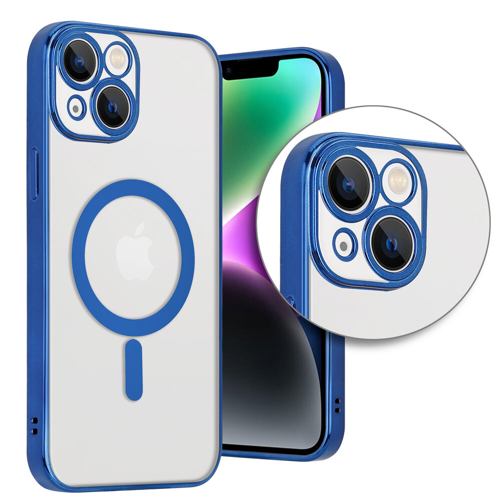 Shieldcase ShieldCase geschikt voor iPhone 14 hoesje transparant Magsafe metal coating (donkerblauw) + ShieldCase screenprotector - beschermglas iPhone bescherming - iPhone case bescherm hoesje + Screenprotector Shieldcase ShieldCase geschikt voor iPhone 14 hoesje transparant Magsafe metal coating (donkerblauw) + ShieldCase screenprotector - beschermglas iPhone bescherming - iPhone case bescherm hoesje + Screenprotector