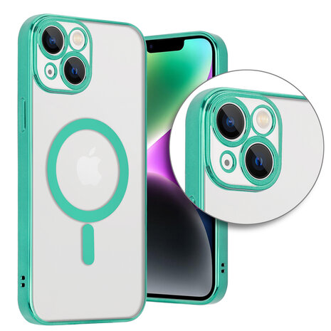Shieldcase ShieldCase geschikt voor iPhone 14 hoesje transparant Magsafe metal coating (groen) + ShieldCase screenprotector - beschermglas iPhone bescherming - iPhone case bescherm hoesje + Screenprotector Shieldcase ShieldCase geschikt voor iPhone 14 hoesje transparant Magsafe metal coating (groen) + ShieldCase screenprotector - beschermglas iPhone bescherming - iPhone case bescherm hoesje + Screenprotector