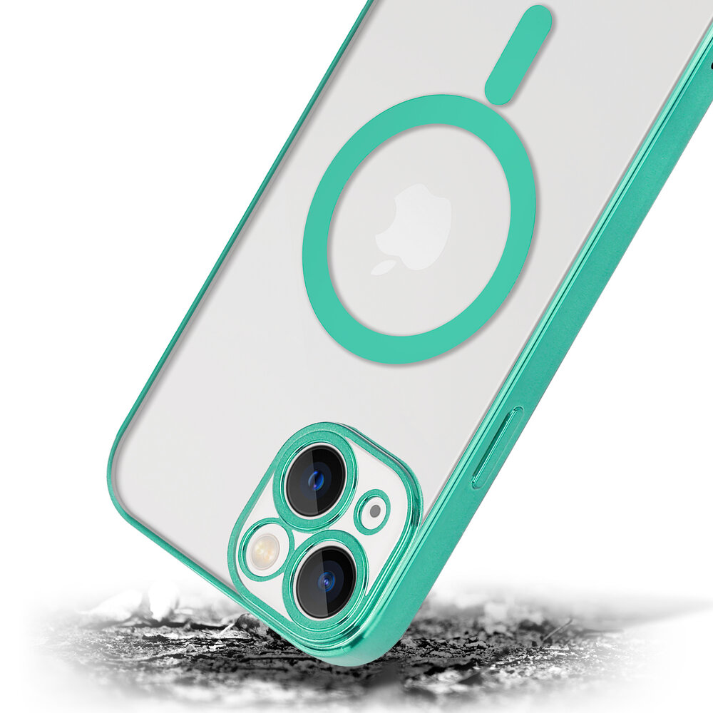 Shieldcase ShieldCase geschikt voor iPhone 14 hoesje transparant Magsafe metal coating (groen) + ShieldCase screenprotector - beschermglas iPhone bescherming - iPhone case bescherm hoesje + Screenprotector Shieldcase ShieldCase geschikt voor iPhone 14 hoesje transparant Magsafe metal coating (groen) + ShieldCase screenprotector - beschermglas iPhone bescherming - iPhone case bescherm hoesje + Screenprotector