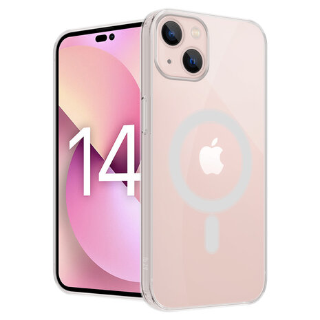 Shieldcase ShieldCase geschikt voor iPhone 14 MagSafe hoesje (transparant) + ShieldCase screenprotector - beschermglas iPhone bescherming - iPhone case bescherm hoesje + Screenprotector