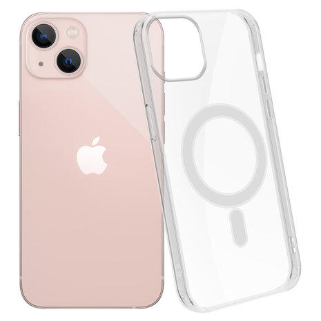 Shieldcase ShieldCase geschikt voor iPhone 14 MagSafe hoesje (transparant) + ShieldCase screenprotector - beschermglas iPhone bescherming - iPhone case bescherm hoesje + Screenprotector