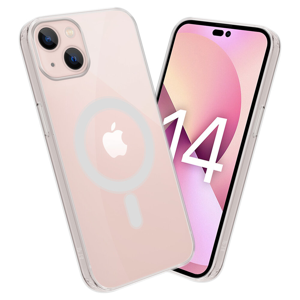 Shieldcase ShieldCase geschikt voor iPhone 14 MagSafe hoesje (transparant) + ShieldCase screenprotector - beschermglas iPhone bescherming - iPhone case bescherm hoesje + Screenprotector