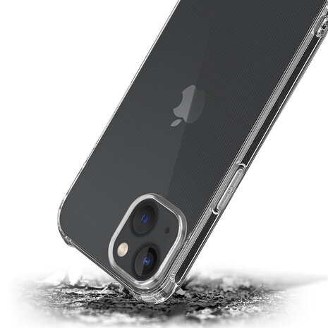 Shieldcase ShieldCase geschikt voor iPhone 14 Plus Anti-Yellowing TPU shock case (transparant) + ShieldCase screenprotector - beschermglas iPhone bescherming - iPhone case bescherm hoesje + Screenprotector