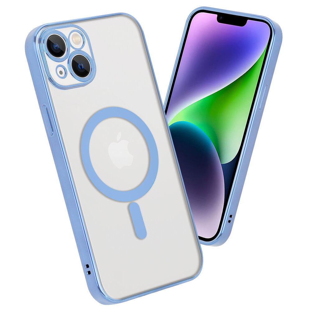 Shieldcase ShieldCase geschikt voor iPhone 14 Plus hoesje transparant Magsafe metal coating (blauw) + ShieldCase screenprotector - beschermglas iPhone bescherming - iPhone case bescherm hoesje + Screenprotector Shieldcase ShieldCase geschikt voor iPhone 14 Plus hoesje transparant Magsafe metal coating (blauw) + ShieldCase screenprotector - beschermglas iPhone bescherming - iPhone case bescherm hoesje + Screenprotector