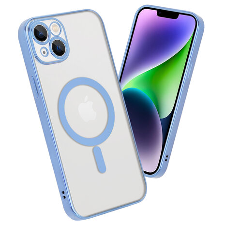 Shieldcase ShieldCase geschikt voor iPhone 14 Plus hoesje transparant Magsafe metal coating (blauw) + ShieldCase screenprotector - beschermglas iPhone bescherming - iPhone case bescherm hoesje + Screenprotector Shieldcase ShieldCase geschikt voor iPhone 14 Plus hoesje transparant Magsafe metal coating (blauw) + ShieldCase screenprotector - beschermglas iPhone bescherming - iPhone case bescherm hoesje + Screenprotector