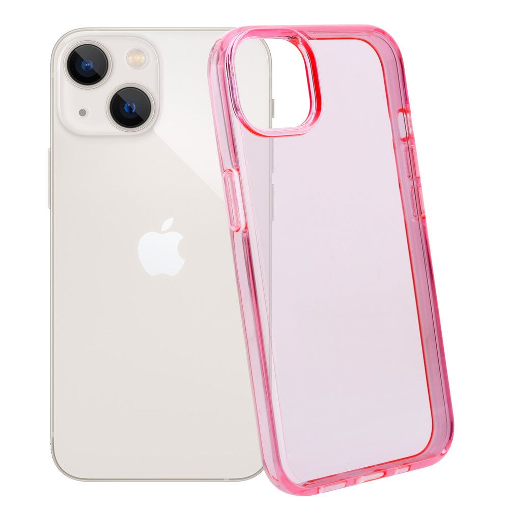 Shieldcase ShieldCase geschikt voor iPhone 14 Plus TPU case (roze) + ShieldCase screenprotector - beschermglas iPhone bescherming - iPhone case bescherm hoesje + Screenprotector