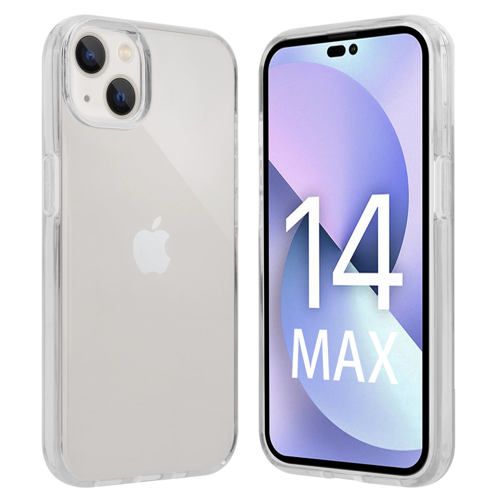 Shieldcase ShieldCase geschikt voor iPhone 14 Plus TPU case (transparant) + ShieldCase screenprotector - beschermglas iPhone bescherming - iPhone case bescherm hoesje + Screenprotector