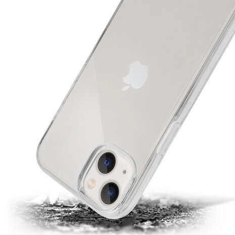 Shieldcase ShieldCase geschikt voor iPhone 14 Plus TPU case (transparant) + ShieldCase screenprotector - beschermglas iPhone bescherming - iPhone case bescherm hoesje + Screenprotector
