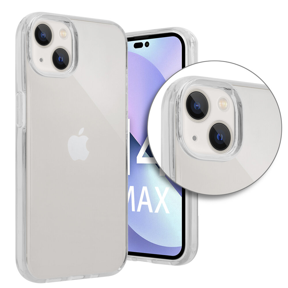Shieldcase ShieldCase geschikt voor iPhone 14 Plus TPU case (transparant) + ShieldCase screenprotector - beschermglas iPhone bescherming - iPhone case bescherm hoesje + Screenprotector