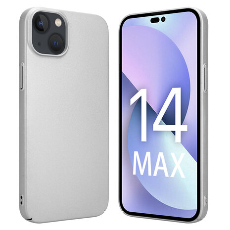 Shieldcase Shieldcase geschikt voor iPhone 14 Plus ultra thin case (zilver) + ShieldCase screenprotector - beschermglas iPhone bescherming - iPhone case bescherm hoesje + Screenprotector