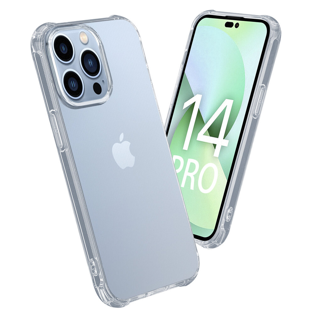 Shieldcase ShieldCase geschikt voor iPhone 14 Pro Anti-Yellowing TPU shock case (transparant) + ShieldCase screenprotector - beschermglas iPhone bescherming - iPhone case bescherm hoesje + Screenprotector Shieldcase ShieldCase geschikt voor iPhone 14 Pro Anti-Yellowing TPU shock case (transparant) + ShieldCase screenprotector - beschermglas iPhone bescherming - iPhone case bescherm hoesje + Screenprotector