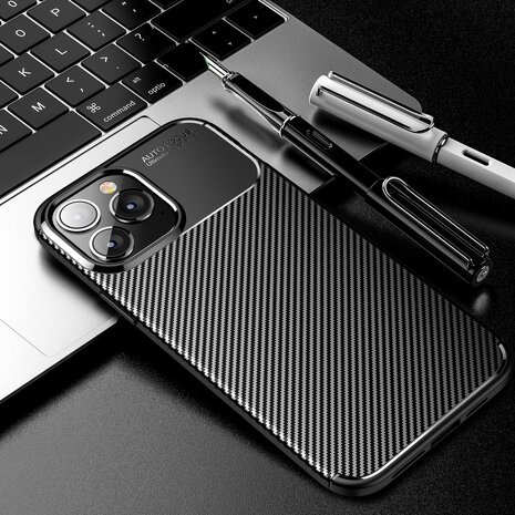 Shieldcase ShieldCase geschikt voor iPhone 14 Pro Carbon Fiber Case (zwart) + ShieldCase screenprotector - beschermglas iPhone bescherming - iPhone case bescherm hoesje + Screenprotector Shieldcase ShieldCase geschikt voor iPhone 14 Pro Carbon Fiber Case (zwart) + ShieldCase screenprotector - beschermglas iPhone bescherming - iPhone case bescherm hoesje + Screenprotector